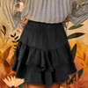 GOOBGS Flowy Shorts for Women High Waisted Lace Skort Trim