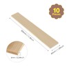 Frediuo 10 Natural Wood Rectangular Panels for Crafting Projects, as