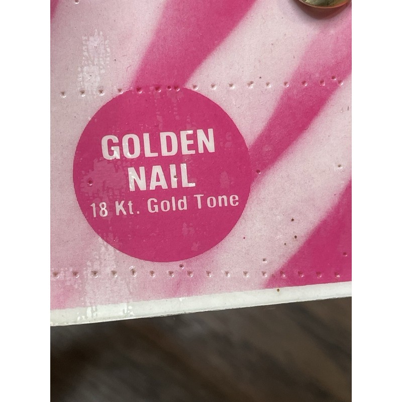 golden nail 80s Metal Golden Nail 18K & Genuine Diamond