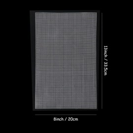 wexpw 6 Pieces Plastic Mesh Canvas Sheets, Clear Plastic Canvas Sheets Big Size Clear Needlepoint Embroidery Blank Canvas Sheets Plastic Canvas for Embroidery Projects, 8x13 inch