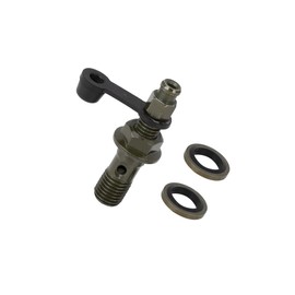 VekAuto M10x1.25mm Banjo Bolt Bleeder Screw Fuel Line Adapter Fitting Set for Motorcycle Brake Master Cylinder Auto Accessories