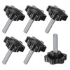 M METERXITY 6-Pack Star Clamping Knobs, M8x30mm Male Thread Hand