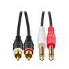 Audio Technica Stereo Cable (RCA Pin x2 - φ6.3mm Mono