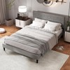 Giantex Upholstered Full Size Bed Frame, Modern Platform Bed with