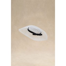 BABEYOND Wide Brim Tea Party Fascinator Kentucky Hat Derby Fascinator Wedding Hat for Cocktail White