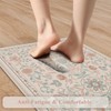 KIMODE Comfort Kitchen Mats Cushioned Anti Fatigue,Boho Floral Kitchen Rugs