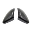 Unbranded Carbon Fiber Black Side Mirror Cover Cap for VW
