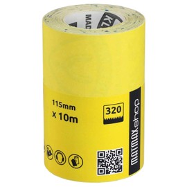 KLINGSPOR (Germany) 115mm x 10m Aluminium Oxide Sandpaper Roll + Gift (Grit, 320)