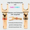 NEXMEX Cable lugs, fork lugs, set of 2, Y-connector connector,