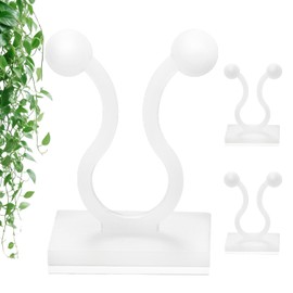 100 Pcs Plant Climbing Wall Clips - Self-Adhesive Hooks for Vines