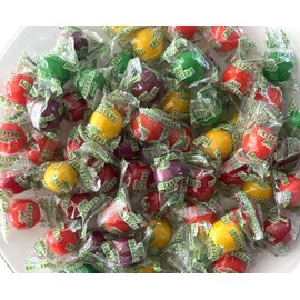 Assorted Fruit Flavored Individually Wrapped Jaw Breaker Candy - 1 lb of Sweet Rainbow Colored Candy