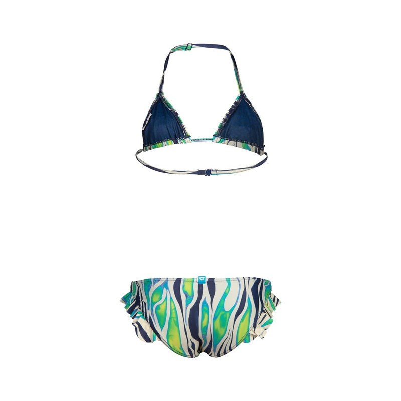 Arena Girls Water Print Bikini Triangle Two Pieces, Zebra, 62