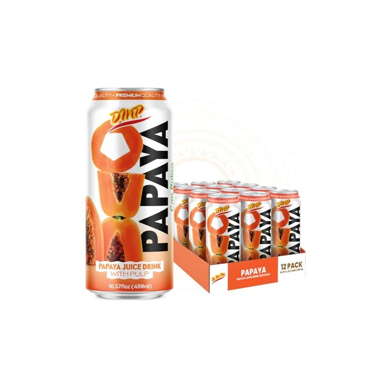 De Mi Pais Papaya Juice with Pulp, Premium Quality, Refreshing