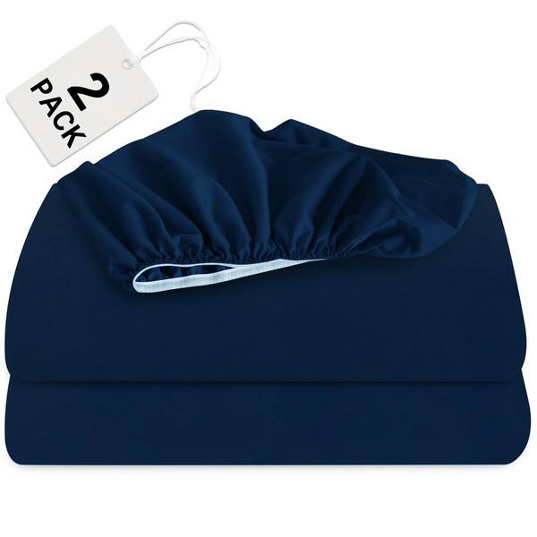 Biloban Twin XL Fitted Sheet 2 Pack, Twin XL Bedding
