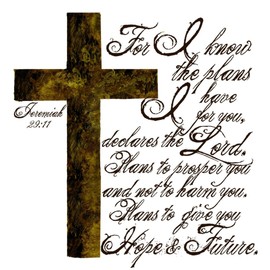 CafePress Plan of God Jeremiah 29:11 Memory Keepsake Jewelry Box, 5"x5"x3.75"