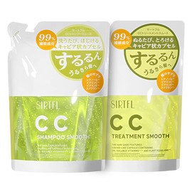 SIRTFL CC Shampoo & Treatment Refill, 11.8 fl oz (320 ml), Smooth Set, Pear & Freesia Scent, Saturful Swelling, Suppressing Spreading, Stiffness, Smooth, Smooth Refill