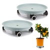Skelang 2-Pack 13.39' Plant Caddy with Water Drawer, Movable Planter