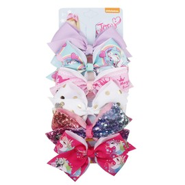 6pcs Girls Fashion Hair Accessories Party Gift Signature for Jojo Siwa Bows#5