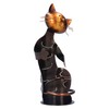 Cat Shaped Wine Rack Metal Sculpture Shelf Practical Sculpture Home