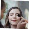 Baluue Practical Makeup Double-ended Blush Powder Brush Wooden Handle Multipurpose