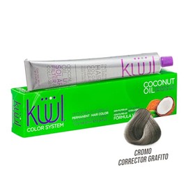KÜÜL - Color System Corrector de Color para Cabello Tono Cromo Grafito 90 ml, con Aceite de Coco y Filtro UV, Prolonga Intensidad del Color, Aporta Hidratación, Brillo y Sedosidad, Coloración Cabello