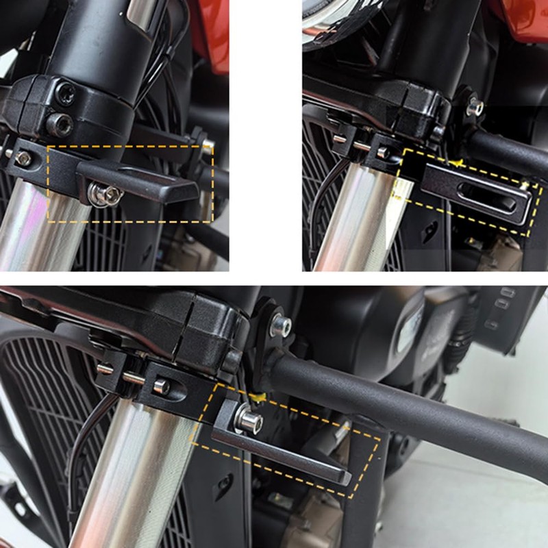 NINGDAKEAI 2 Pieces Motorcycle Headlight Mounts Adjustable Motorcycle Headlight Bracket