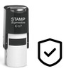 stampexpression - Check Shield Self Inking Rubber Stamp - Black