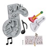 Moldes de notas musicales de silicona para fondant, pequeños pianos