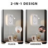 ZEROUNO LED Dimmable Wall Mounted Reading Light, Backlight Night Wall