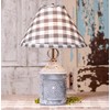 Irvin's Tinware, K20-16G, Paul Revere Lamp in Weathered Zinc with