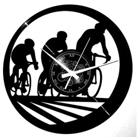 Instant Karma Clocks Wall Clock Mountain Bike Bicycle Tour De France Cycling Mountainbike, Aluminium