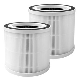 BREEVA A1 Replacement Filter for TCL BREEVA A1/A1W Air Purifiers, Not Fit for TCL Breeva A1C/A2/A3/A5 Air Purifiers, H13 True HEPA + Activated Carbon Replacement filter, Part # Breeva A1F, 2 Pack