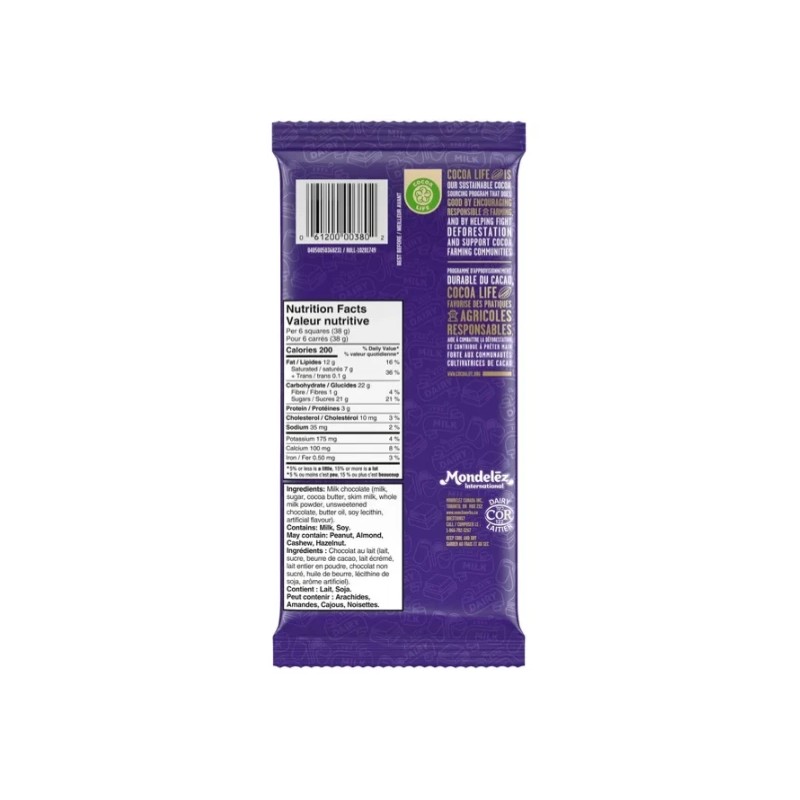 Cadbury Dairy Milk Chocolate, The Classic Creamy Taste, Chocolate Bar,
