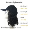 Hat Wig (Brown Black, 14 Inch-Curly)