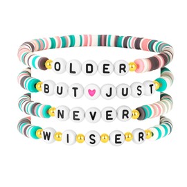 Flvkev Friendship Bracelets Tay Birthday Gift Braccelets Tour Concert Outfit Accessories (older but wiser)