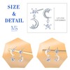 MICSAVI Earrings Moon Star Stud Earrings Women's Jewellery Hypoallergenic Sterling