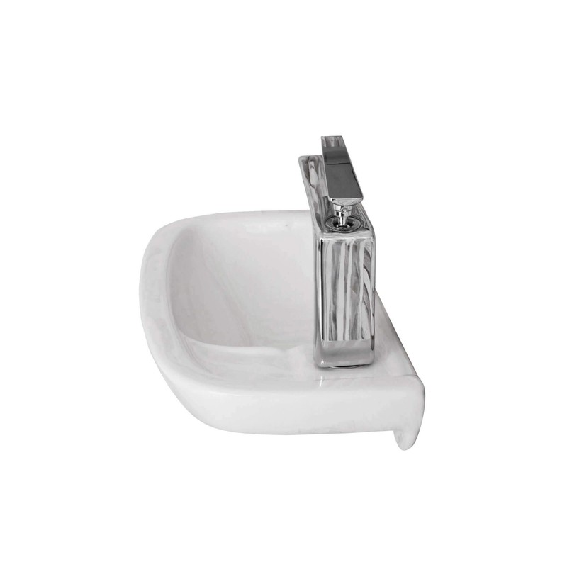 Fine Fixtures Small Wall Mounted Bathroom Sink, Mounting hardware included.