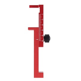 Aluminum Alloy Sawtooth Ruler Woodworking Gap Gauge Depth Measuring Ruler Marking Gauge Table Saw Slot Adjuster Mortise and Tenon Tool Tenonmaker (Size : A)