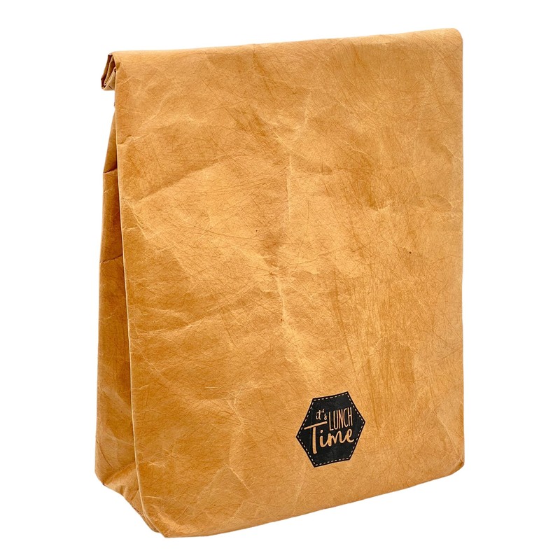 MIK funshopping Lunch Bag, Brown Lunch Bag Insulated Cold or