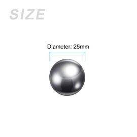 METALLIXITY Precision Balls G200 25mm 2pcs, 201 Stainless Steel Bearing Balls Beads - for Industry Kit, Machinery, Automotive, and DIY