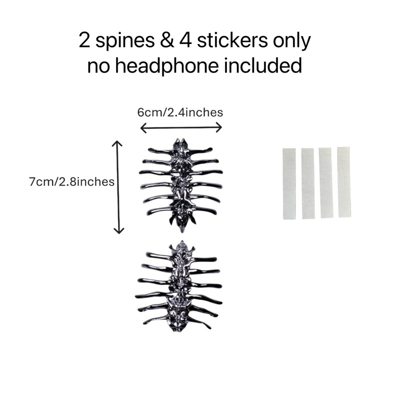 Metal Spine Attachments for Sony WH-1000XM5/Sony XM4/Sony CH520/Sony CH720/JBL Headphones/JBL