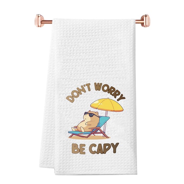 JTOUK Funny Capybara Gift Gift Don'T Worry Be Capy Kitchen