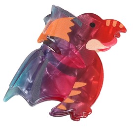 Dinosaur Hair Clips - Red Hair Clips - Fun Hair Clips, Women's Hair Clips for Daily Use and Gifting (Pterodactyl Hair Clips)