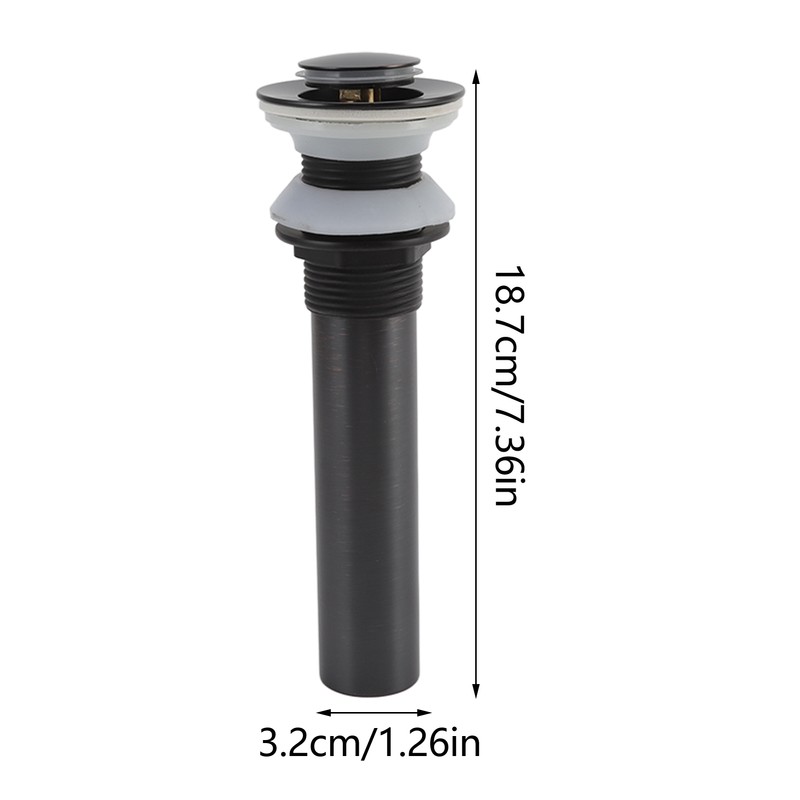 Bathroom Basin Sink Drain Brass Stainless Steel Pop Up Draining