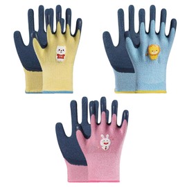 Embhlitfe 3 Pcs Kids Gardening Gloves for Age 8-12,Childrens Gardening Gloves Kids Work Gloves Childrens Work Gloves,Comfortable Toddler Garden Gloves Kids Safety Work Gloves for Boys Girls (m(8-12))