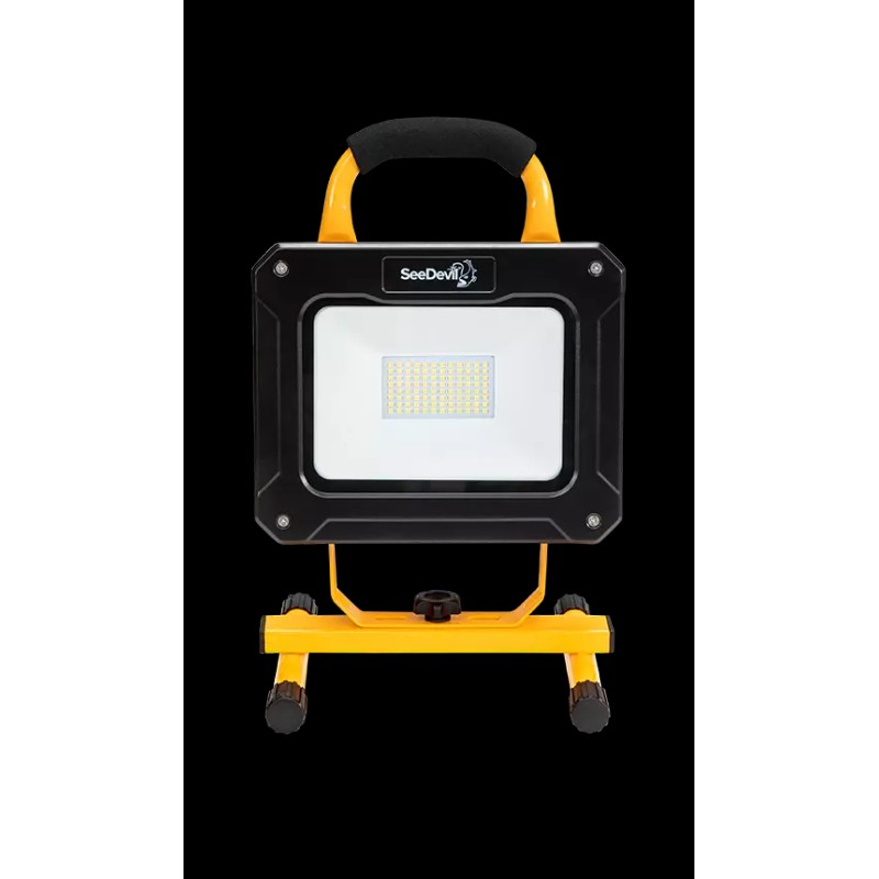 SeeDevil Rechargeable LED Work Light 10W (1000lm) or 50W (5000lm)