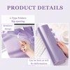 MIUPOO Poly Project Organizer,Documents Project Pockets,Office PocketFile,Clear Plastic File Folder