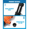 NEWTRY 0.4-4% Fertilizer Injector for Drip Irrigation, 0.09-11 GPM Dosing