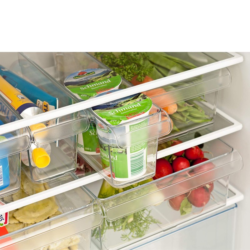 Rotho Loft fridge organizer, plastic (SAN), transparent, size S: 1.6