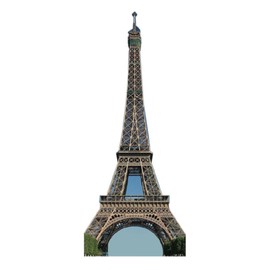 LEMONSODA Paris, France Eiffel Tower Cardboard Cutout Life Size, 6 Feet